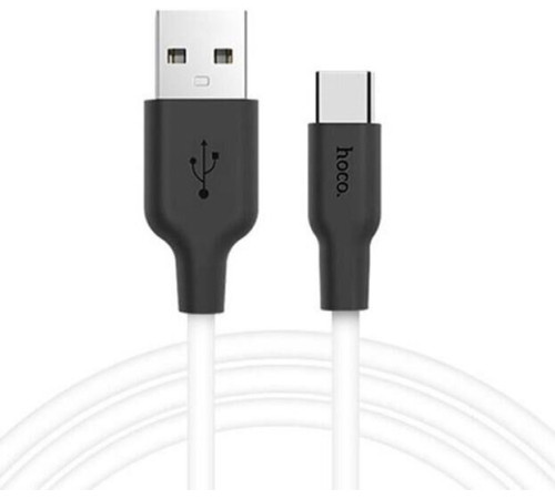 HOCO (6957531071402) X21 USB (m) - Type-C (m) 1.0m - белый/черный