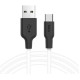 HOCO (6957531071402) X21 USB (m) - Type-C (m) 1.0m - белый/черный
