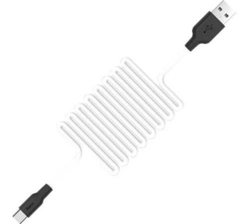 HOCO (6957531071402) X21 USB (m) - Type-C (m) 1.0m - белый/черный