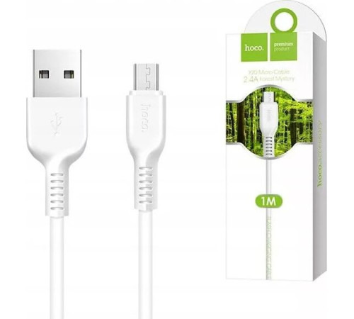 HOCO (6957531068952) X20 USB (m)-microUSB (m) 3.0м - белый