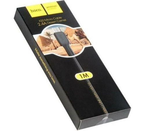 HOCO (6957531068822) X20 USB (m)-microUSB (m) 1.0м - черный