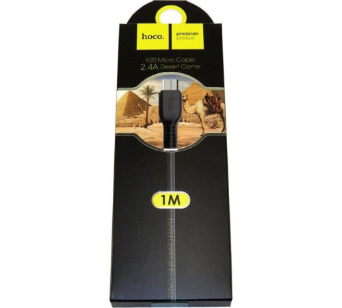 HOCO (6957531068822) X20 USB (m)-microUSB (m) 1.0м - черный