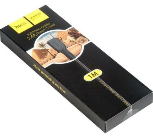 HOCO (6957531068822) X20 USB (m)-microUSB (m) 1.0м - черный