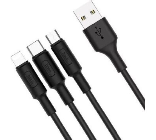 HOCO (6957531080145) X25 USB (m) - Type-C (m) 1.0m - черный