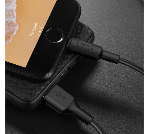 HOCO (6957531080107) X25 USB (m) - 8 Pin (m) 1.0m - черный