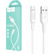 HOCO (6957531080152) X25 USB (m) - TYPE-C (m) 1m - силикон белый