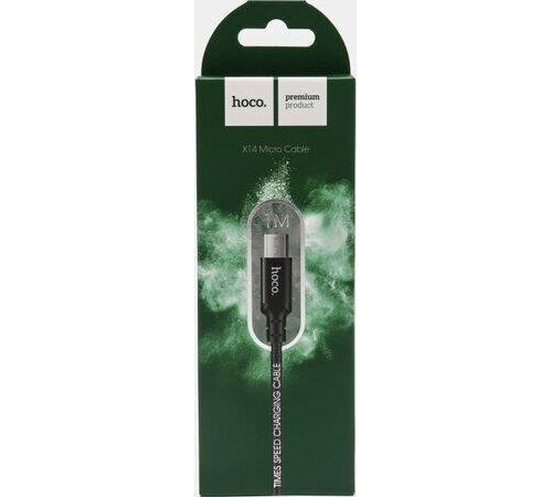 HOCO (6957531062844) X14 USB (m)-microUSB (m) 1.0м - черный