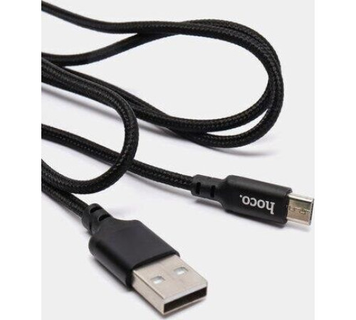 HOCO (6957531062844) X14 USB (m)-microUSB (m) 1.0м - черный