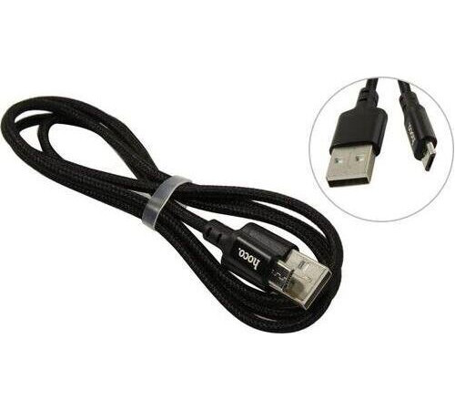 HOCO (6957531062844) X14 USB (m)-microUSB (m) 1.0м - черный