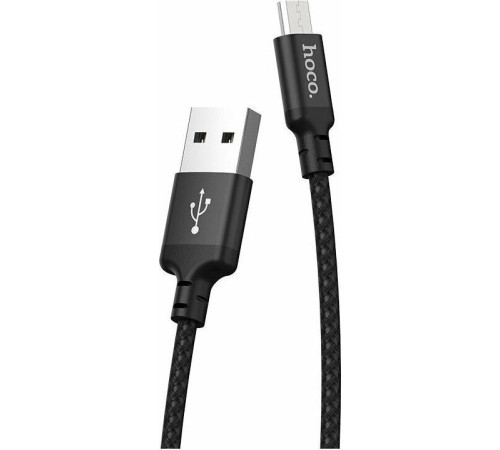 HOCO (6957531062844) X14 USB (m)-microUSB (m) 1.0м - черный