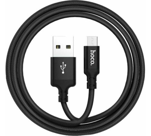 HOCO (6957531062844) X14 USB (m)-microUSB (m) 1.0м - черный