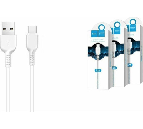 HOCO (6957531068853) X20 USB (m)-Type-C (m) 1.0м - белый