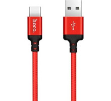 HOCO (6957531062875) X14 USB (m)-Type-C (m) 1.0м - красный/черный