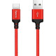 HOCO (6957531062875) X14 USB (m)-Type-C (m) 1.0м - красный/черный