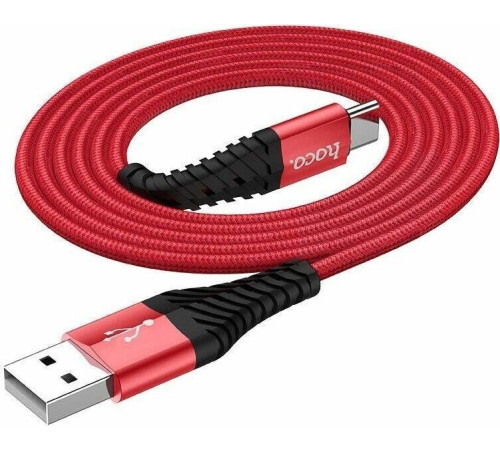HOCO (6957531062875) X14 USB (m)-Type-C (m) 1.0м - красный/черный