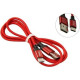HOCO (6957531062875) X14 USB (m)-Type-C (m) 1.0м - красный/черный