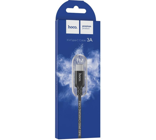 HOCO (6957531062868) X14 USB (m)-Type-C (m) 1.0м - черный