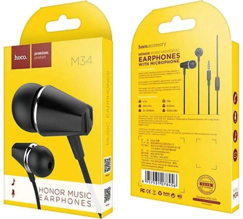 HOCO (6957531078456) M34 HONOR черный