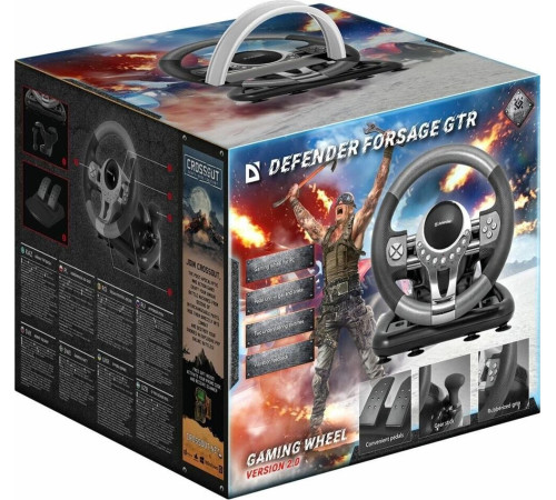 руль DEFENDER (64367) FORSAGE GTR USB