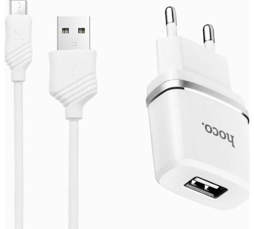 HOCO (6957531047742) C11 1USB 1A MICRO USB 1м белый