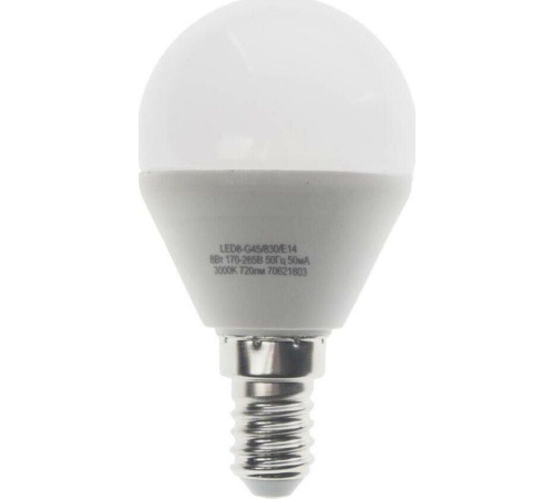 CAMELION (12391) LED8-G45/830/E14/8Вт/3000K