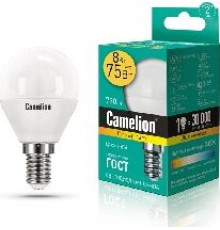 CAMELION (12391) LED8-G45/830/E14/8Вт/3000K