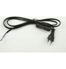 Сетевой шнур с вилкой и выключателем UNIEL (UL-00004432) UCX-C11/02A-170 BLACK