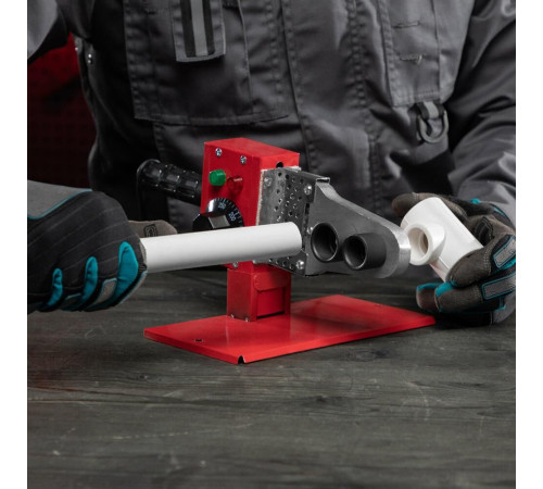 KRONWERK Аппарат для сварки пластиковых труб KW 600, 600 Вт, 300 °C, 20-25-32-40 мм, блистер 94212