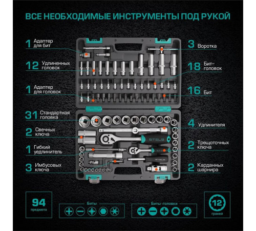 STELS Набор инструментов, 1/2