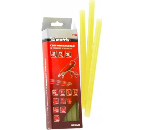 MATRIX Стержни клеевые, 11 x 200 мм, прозрачные, 12 шт. 930730
