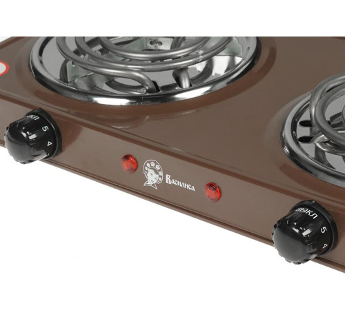 ВАСИЛИСА ВА-902 спираль двухконфорочная коричневый
