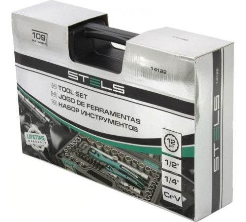 STELS Набор инструментов 109 предметов 12 гранные головки// STELS 14122
