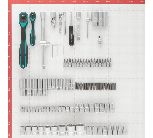 STELS Набор инструментов 109 предметов 12 гранные головки// STELS 14122