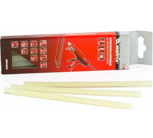 MATRIX Стержни клеевые, 7 x 150 мм, прозрачные, 6 шт. 930710