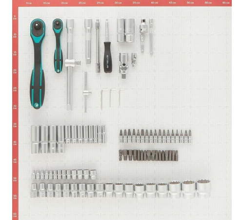 STELS Набор инструментов 94 предмета, 12 гранные головки// STELS 14118