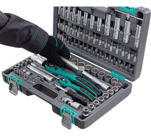 STELS Набор инструментов 94 предмета, 12 гранные головки// STELS 14118