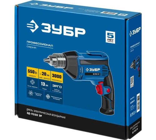 ЗУБР ЗД-П550 ЭР Дрель 