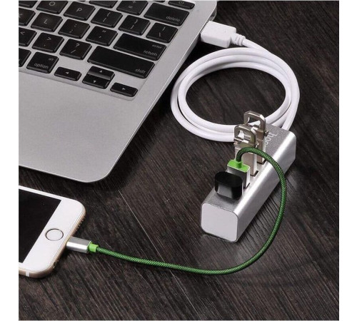 USB хаб HOCO (6957531038139) HB1 USB-хаб 4хUSB - tarnish