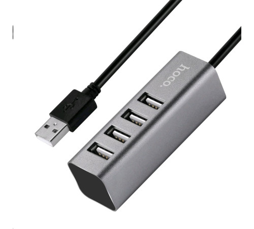 USB хаб HOCO (6957531038139) HB1 USB-хаб 4хUSB - tarnish