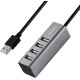 USB хаб HOCO (6957531038139) HB1 USB-хаб 4хUSB - tarnish