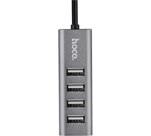 USB хаб HOCO (6957531038139) HB1 USB-хаб 4хUSB - tarnish