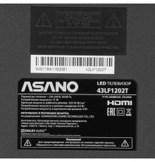 ASANO 43LF1202T FHD коричневый безрамочный