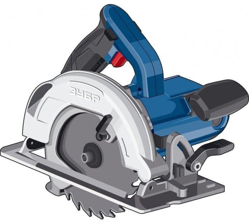 ЗУБР ПДП-65 Пила дисковая, 90°-65 мм, диск 190 мм, 1600 Вт, Профессионал