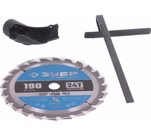 ЗУБР ПДП-65 Пила дисковая, 90°-65 мм, диск 190 мм, 1600 Вт, Профессионал