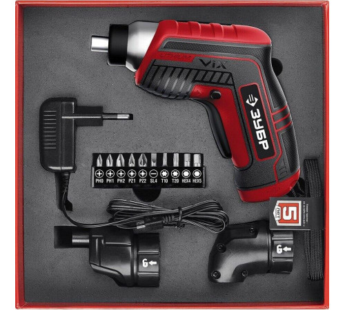 ЗУБР ЗО-Е-3.6 Ли VIX отвертка аккумуляторная 3.6 В, в коробке