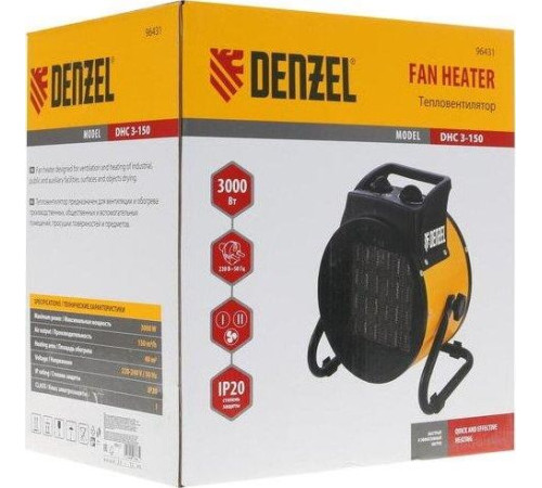 DENZEL DHC 3-150 керамический нагреватель (тепловентилятор) 96431