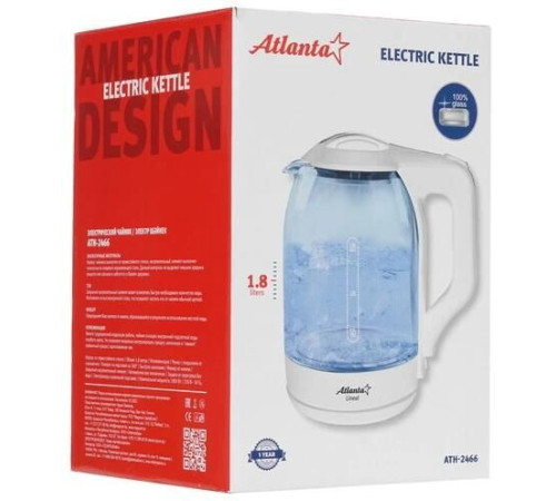 ATLANTA ATH-2466 (1,8л. стекло) белый
