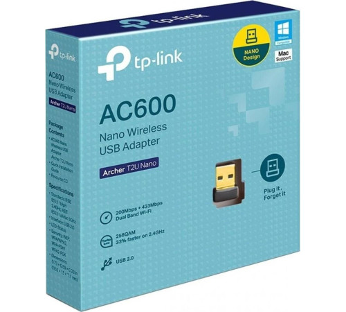 Беспроводной USB-адаптер TP-Link Archer T2U NANO