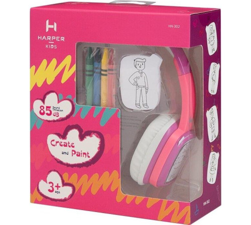 HARPER KIDS HN-302 белый\розовой