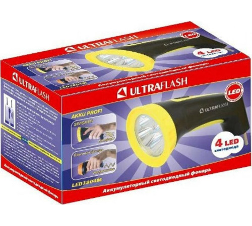 ULTRAFLASH (12867) LED3804M черный/желтый